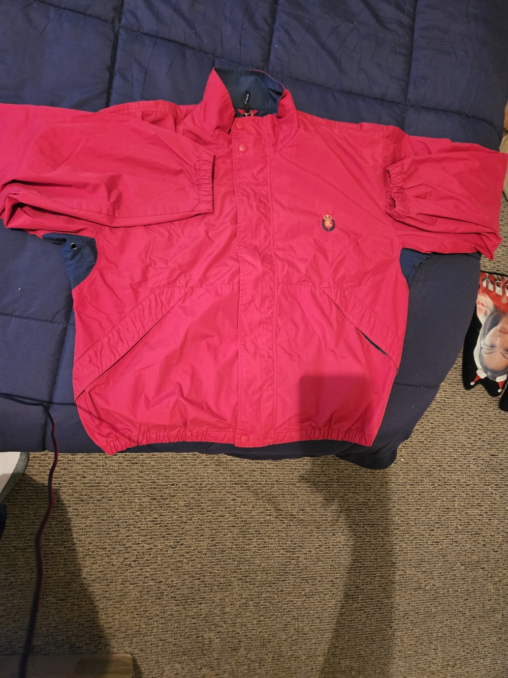 Ralph Lauren Chaps Lightweight Jacket with Crest Size Large LIKE NEW/WORN TWICE
